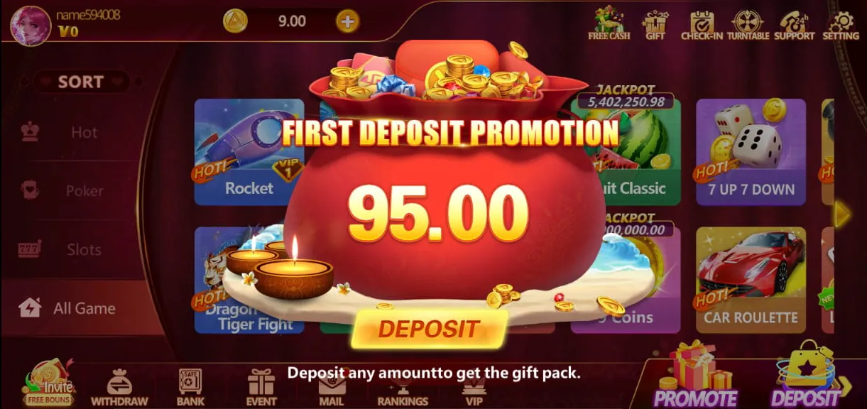 lucky 55 first deposit bonus